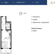 1 izbový byt 20 m² , Novostavba