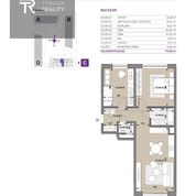 2 izbový byt 58,74 m² , Novostavba