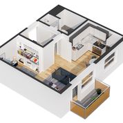 1 izbový byt 55 m² , Pôvodný stav
