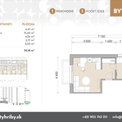 1 izbový byt 45,4 m² , Kompletná rekonštrukcia