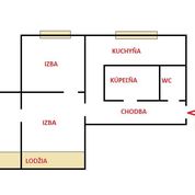 3 izbový byt 0 m² , Pôvodný stav