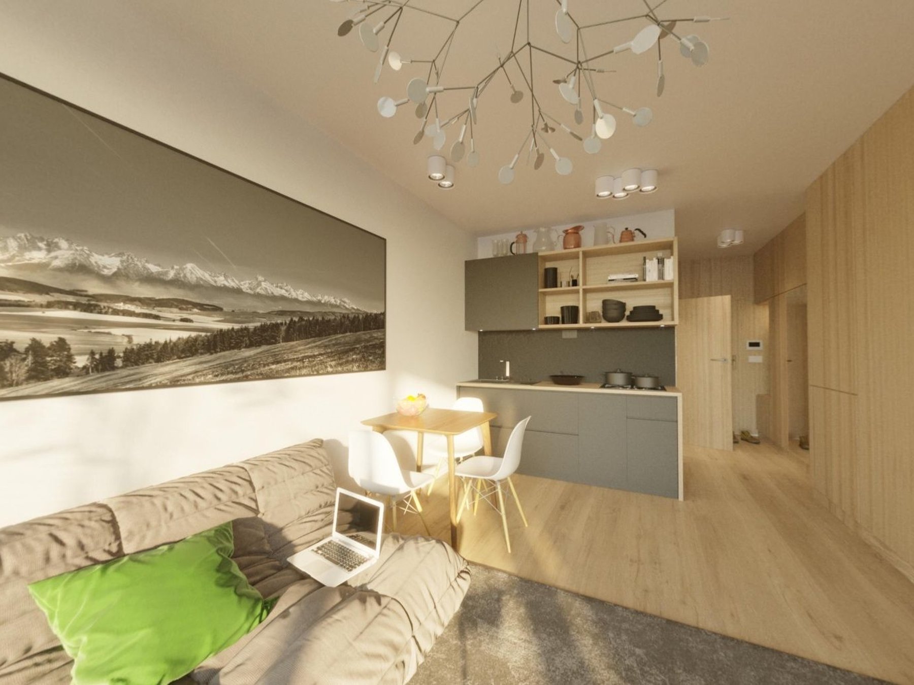 1 izbový byt 39,7 m² , Novostavba