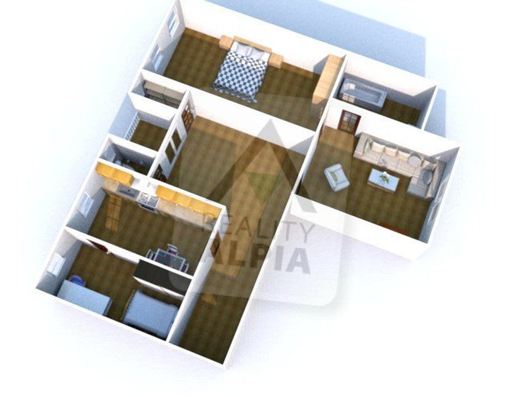 3 izbový byt 106,2 m² , Pôvodný stav