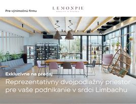 Lemonpie ponúka exkluzívne na predaj štýlovú viacúčelovú dvojpodlažnú kaviareň a bistro v centre Limbachu