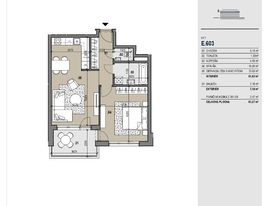 2-izbový byt E603 v novostavbe Zelené Vlčince