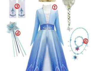 Elza kostým šaty Ľadová kráľovstvo Frozen novy