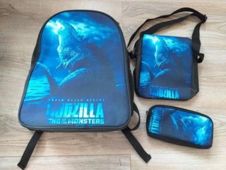 Nový chlapčenský školský batoh/sada Godzilla