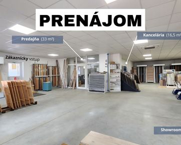 PRENÁJOM | 540 m² - Predajňa, Showroom, sklad - Strojnícka, Prešov