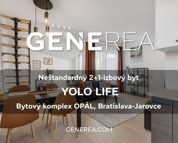 PREDAJ neštandardný 2+1-izb. byt YOLO LIFE  v novostavbe v Jarovciach