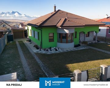 Na predaj priestranný 4-izbový bungalov s upraveným pozemkom v Ľubici