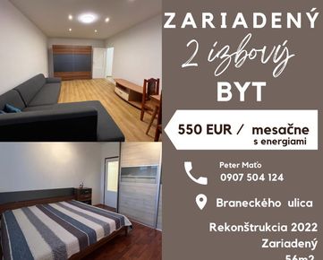  2 izbový byt - 550 eur s energiami 