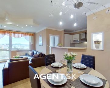 AGENT.SK | Na predaj zariadený 4-izbový byt s výhľadom na mesto Košice