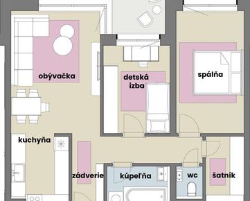 TOP CENA! 3 izbový byt v novostavbe s podlahovým kúrením, Miloslavov