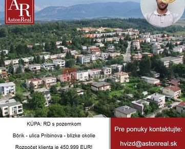 KÚPA: RD s pozemkom v zachovalom stave časť Bôrik - ulica Pribinova,ZA