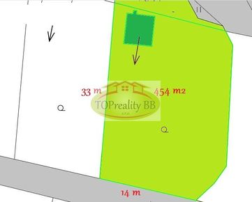 Záhrada s pozemkom 454 m2 a záhradnou  chatkou, Fončorda, Banská Bystrica – cena 41 000€