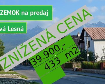 Predám POZEMOK v katastri obce Nová Lesná.