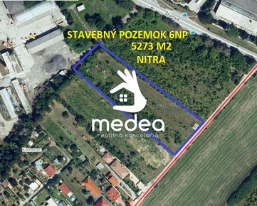 Predaj -  stavebný pozemok 5273 m2 na Poľnej ulici,  Nitra - Mlynárce