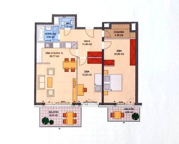 PREDAJ 3 izbový byt v novo skolaudovanej etape Jegého alej V