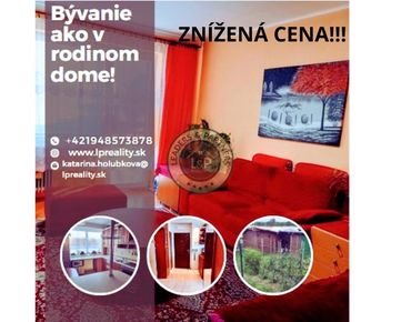 Veľkorysý 3-izbový byt s krásnym výhľadom+garáž+záhradka+altán v časti Opatová -Trenčín