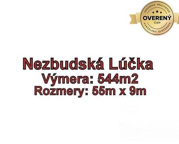 NEZBUDSKÁ LÚČKA - Pozemok 544 m2 podiel z celkovej výmery 2177m2 