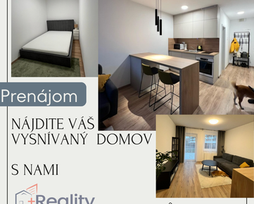 PLUS REALITY I Dizajnový 2 izbový byt  s terasou v lokalite Bratislava Ružinov v rezidencii NUPPU na prenájom!