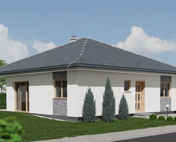 Novostavba nízkoenergetického rodinného domu Bungalov 4 - v projekte Pod Striebornicou