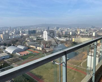 EXKLUZÍVNE  na prenájom KRÁSNY 3-izbový byt s panoramatickým výhľadom na Bratislavu v Obchodnom Centre RETRO 