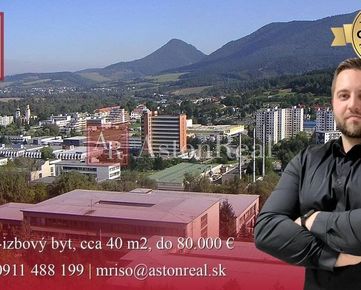 HĽADÁM pre klienta: 1-izbový byt, cca 40 m2, do 80.000 €, P. Bystrica