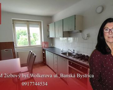PRENÁJOM tehlový 2izbový byt, 66m2, Wolkerova ul., Banská Bystrica 
