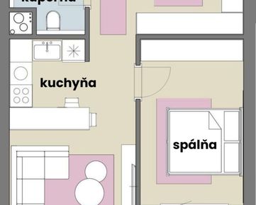 UVÁDZACIE CENY! 2 izbový byt v tehlovej novostavbe so šatníkom, loggiou a podlahovým kúrením