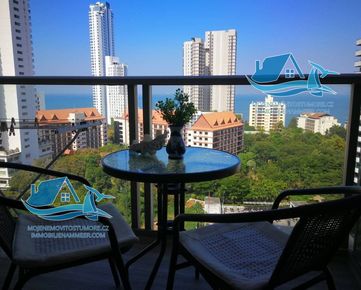2+kk, 150 metrů od moře, v luxusním komplexu Riviera Worngamat (Budova B), Pattaya 