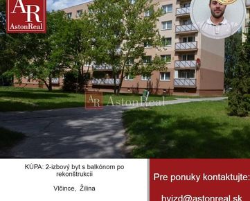 KÚPA: 2-izbový byt po rekonštrukcii, Vlčince - ulica Piešťanská, ZA