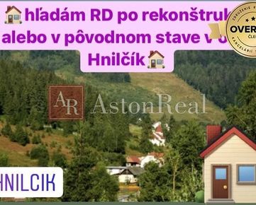 Kúpa: hľadám RD po rekonštrukcii alebo novostavbu v obci Hnilčik 