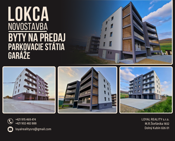3 izbový byt Lokca - Novostavba