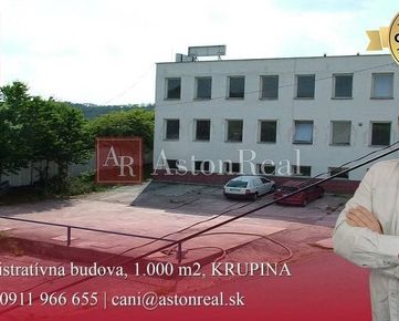 Prenájom: administratívna budova, 1.000 m2, KRUPINA