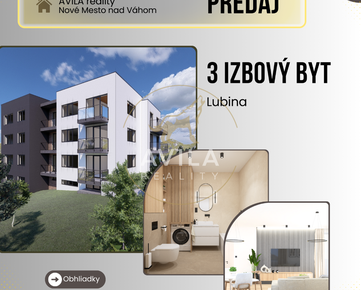Predaj: 3 izbový byt v novostavbe Lubina