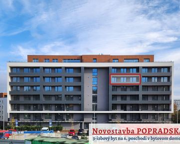 Slnečný 3-izbový byt s lodžiou a parkovacím miestom v novostavbe POPRADSKÁ