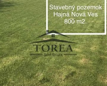 NOVÁ CENA - Na predaj stavebný pozemok Hajná Nová Ves 800 m2.