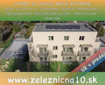 Kolaudácia Február _ 2-izb. byty, terasa, parkovanie, Železničná ulica Bratislava.