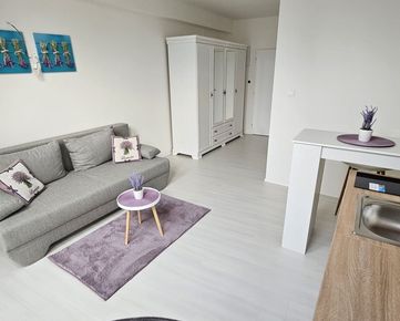 MAXIS REAL: NA PRENÁJOM: Nový menší 1 izbový apartmán pre 1 osobu v novostavbe priamo v centre mesta.