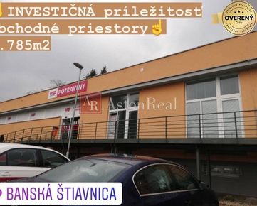 INVESTIČNÁ príležitosť, obchodné priestory, Banská Štiavnica