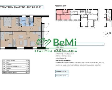 Posledný apartmán - 3D obhliadka!! - Predaj - 3 izbový apartmán (2+1) - Omastiná - 026-112-LUGU