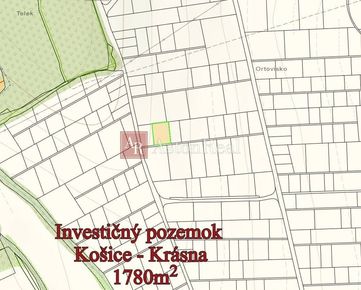 Investičný pozemok v Košice-Krásna 1780m2