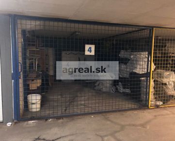 Skladový priestor (garážový box) s posuvnou bránou v podzemnej garáži, Mierová ulica, Prievoz
