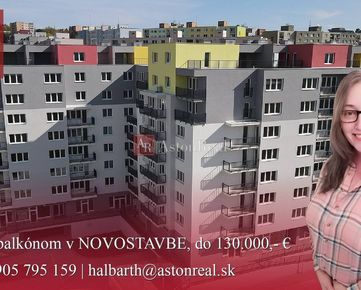 HĽADÁM: byt 2+1 s balkónom v NOVOSTAVBE, do 130.000,- €, Trenčín