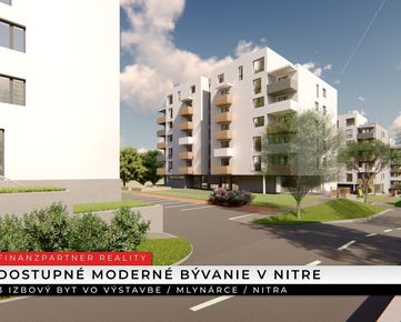 3 izbový byt 85,6 m2 + terasa 76,84 m2 , Mlynárce, Nitra