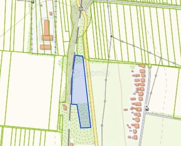 Predaj pozemku Parchovany okres Trebišov 9555 m2 rovina zastavané plochy a nádvoria