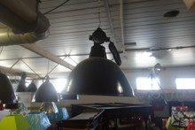  Lampa  priemyselná  čierna  47  x  42  cm 