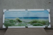  Obraz   na   skle    industriálny  - pláž 