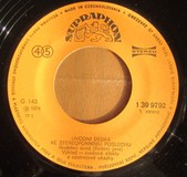 Supraphon 1974 Vinyl 45ot m Stereo Test Poslechu